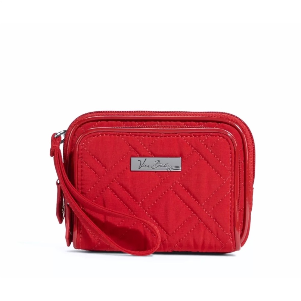 Vera Bradley Tango Red On the Square Wristlet